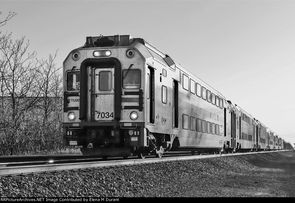 NJT 7034 on train 5526